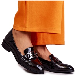 Vinceza Moderigtige lakerede sko Loafers Sort Trine