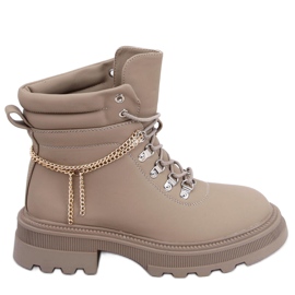 PA1 Hudson Abrikos Trapper støvler beige