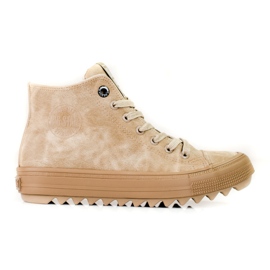 Big Star EE274071 sneakers til kvinder beige