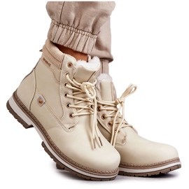 PE1 Dame varmestøvler Trappers Beige Liv