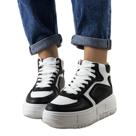 Sort og hvid Zetta ankel sneakers
