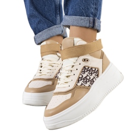 Adolis ankel sneakers beige