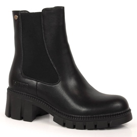 Læderstøvler workery sorte isolerede Jodhpur støvler Big Star KK274492
