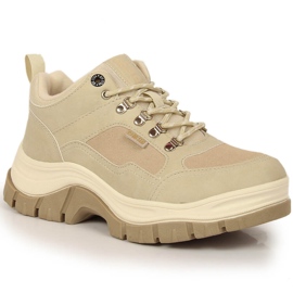 Damesko med fleece beige Big Star KK274363