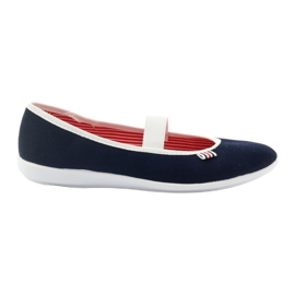 Dame sneakers tjekkisk Befado 493q002 marine blå hvid