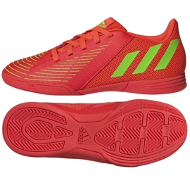 Adidas Predator Edge.4 In Jr GZ6014 fodboldstøvler rød appelsiner og røde