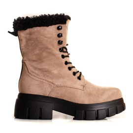 Dame Shelovet isoleret, beige