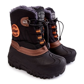 Sorte børneisolerede snestøvler Lee Cooper LCJ-21-44-0524