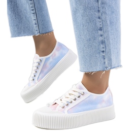Steen kvinders blå og pink sneakers