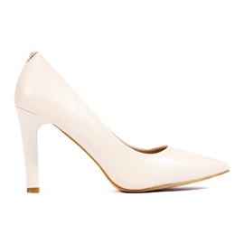 Beige pumps til kvinder