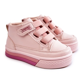 PA1 Højtop-sneakers til børn med ribbet pink Baxter lyserød