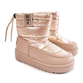 Snestøvler til børn Big Star KK374221 Beżowo-Złote beige