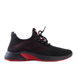 Sorte og røde Brownle sportssneakers
