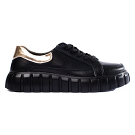 Platform sneakers til kvinder sort