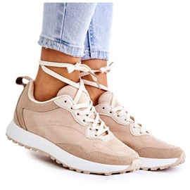 PG1 Dame ruskind sportssko Beige Nayla
