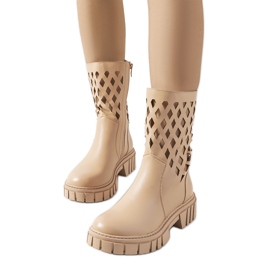 Beige Dinah støvler