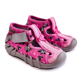 BEFADO S.A. Befado hjemmesko med velcro 190P102 Pink lyserød