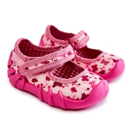 BEFADO S.A. Hjemmesko af Ballerina Befado Butterflies 109P257 Pink lyserød