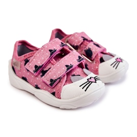 BEFADO S.A. Pink Pink Befado 907P150 Kotki sneakers til børn lyserød