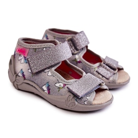 BEFADO S.A. Sandaler Med Velcro Enhjørning Befado 342P044 Grå