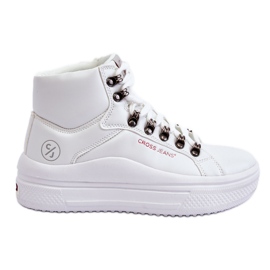 Kvinders høje sneakers Cross Jeans KK2R4028C Hvid