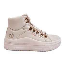 Høje sneakers til kvinder Cross Jeans KK2R4027C Beige