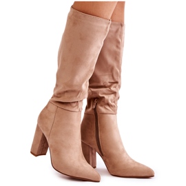PG1 Ruskind Slip-On Støvler Beige Miriam