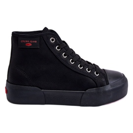 Høje sneakers til kvinder Cross Jeans KK2R4055C Sort