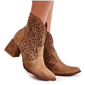 Lewski Shoes Gennembrudte støvler Lewski Sko 3166 Beige