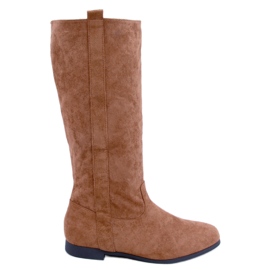 PA1 Flade Camel flade støvler brun