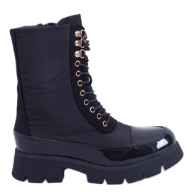 BM Snørestøvler Merced Black sort