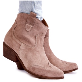 Lewski Shoes Damestøvler Spitz Lewski Sko 3236 Cappucino brun