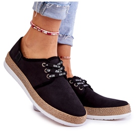 Lave sneakers til kvinder Memory Foam System Big Star KK276004 Sort