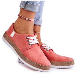 Lave sneakers til kvinder Memory Foam System Big Star KK276006 Coral rød