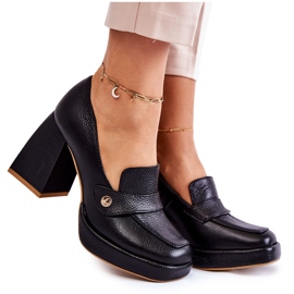 Lewski Shoes Læder Pumps Lewski Sko 3195/2 Sort