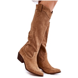Lewski Shoes Højhælede damestøvler Lewski Sko 3235 Beige