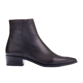 Marco Shoes Subtile støvler lavet af blødt læder sort