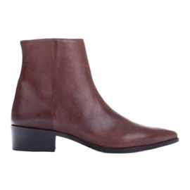 Marco Shoes Subtile støvler lavet af blødt læder brun
