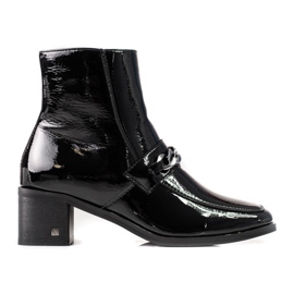 Elegante damestøvler med lave hæle Vinceza sort