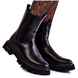 High Warmed Slip-on Booties Jodhpur støvler Big Star KK274500 Sort