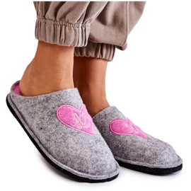 Hjemmelavede Big Star Slippers KK276020 Grå-Pink lyserød