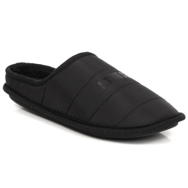 Black Big Star isolerede slip-on hjemmesko KK274602 sort
