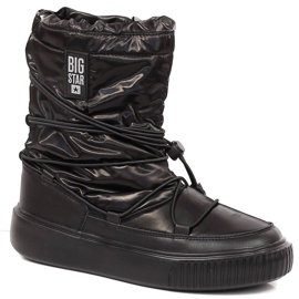 Snestøvler metallic, slip-on sorte Big Star KK274193