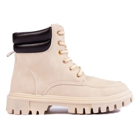 Beige damestøvler