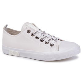 Mænds øko -leder sneakers Big Star KK174052 White hvid