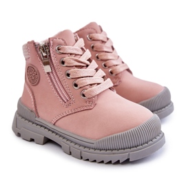 PE1 Børnepelsisolerede støvler Pink Hopper Trappers lyserød