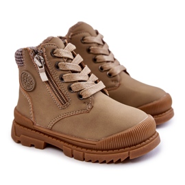 Pelsisolerede børnestøvler Beige Hopper Trappers