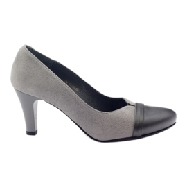 Dame læder Pumps Grå Espinto 532/1