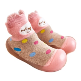 BEFADO S.A. Hjemmesko til børn Niechodki Befado 002P019 Beige-Pink blå