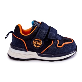 Børnesportssko Velcro Memory Foam System Big Star KK374183 Marineblå